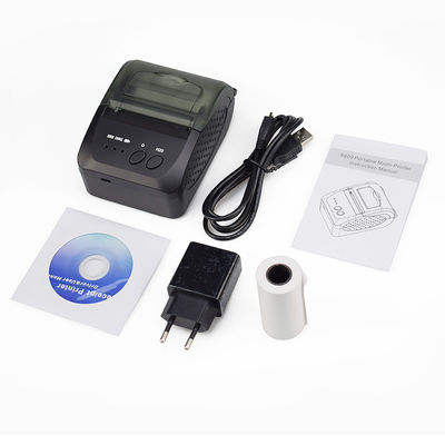 Black ESC TSPL Command POS Receipt Printer 12x24 Bluetooth With USB Charge