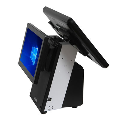 Windows Desktop 300cd/m2 Touch Screen POS Terminal With Printer Retail Epos Systems