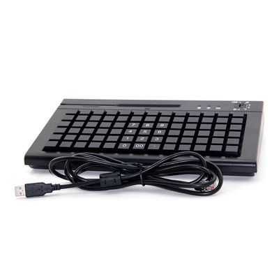 78 Keys  Cherry MX Membrane POS Programmable Keyboard With Swipe Card Reader